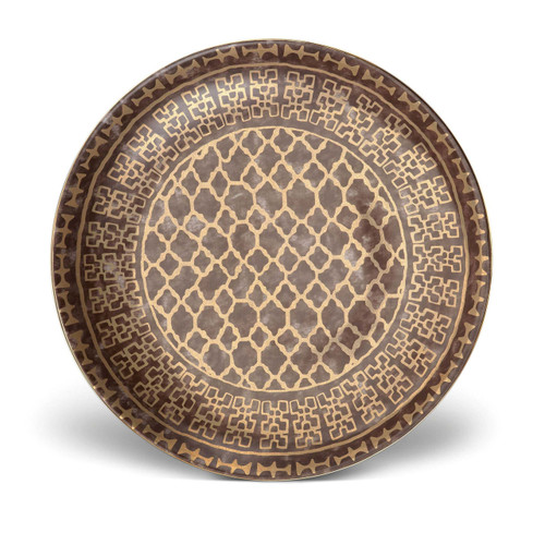 L'Objet Fortuny Round Platter Ashanti Grey MPN: LPF73