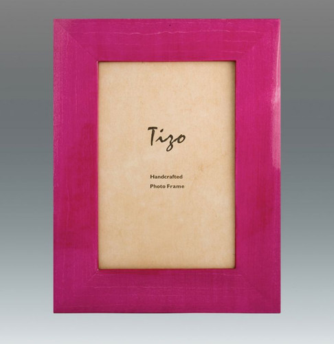 Tizo Antique Colors 5 x 7 Inch Wood Picture Frame - Pink