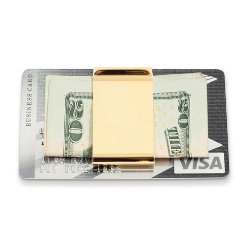Gold-plated Twin Slot Money Clip GM13284