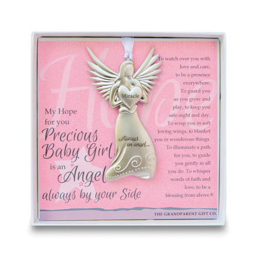 Baby Girl Angel Ornament with Sentiment GM14276