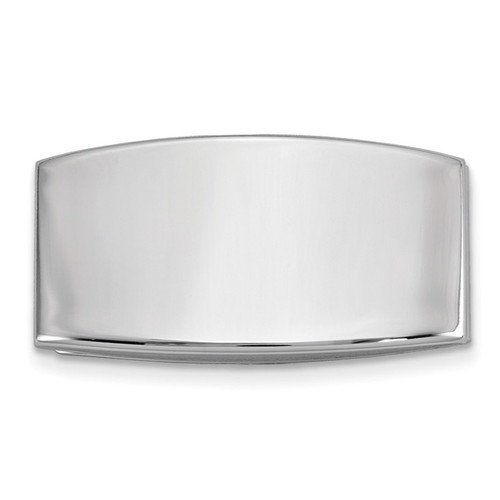 Domed Money Clip Silver-tone GM16801