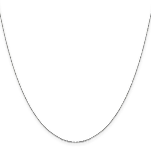 .85 mm Diamond-cut Cable Chain 18 Inch 14K White Gold 1252-18