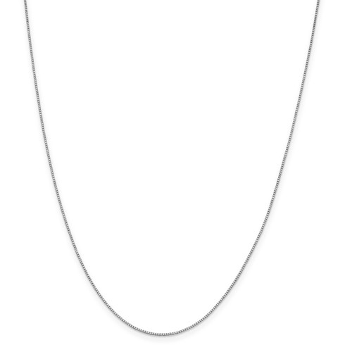 .80mm Box Chain 24 Inch 18k White Gold 18LP22-24