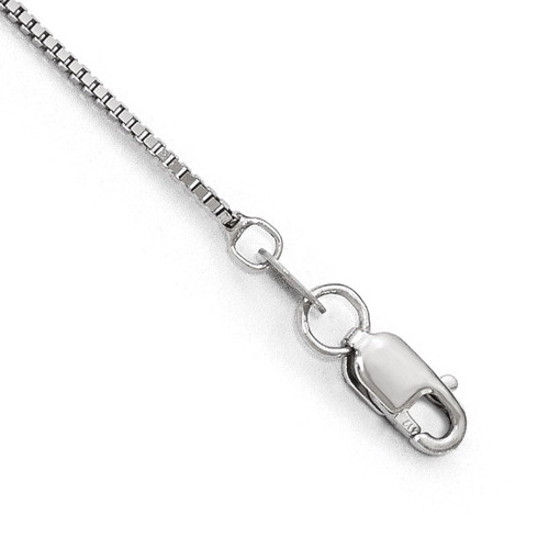 .8 mm Box Chain 24 Inch 10k White Gold 5261-24