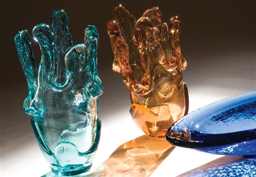 Fire and Light Splash Vase