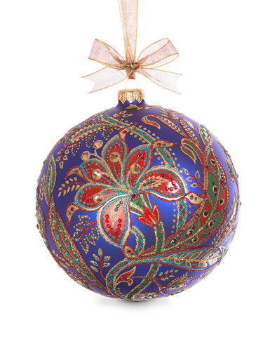 Jay Strongwater 2017 Opulent Glass Ornament Jewel SDH2257-250