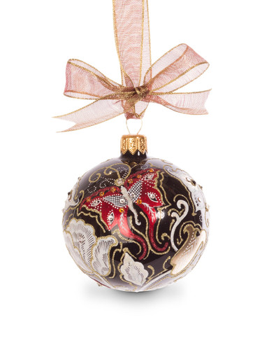 Jay Strongwater Butterfly NouveauArtisan 3 Inch Ornament Jet Crystal SDH2264-270