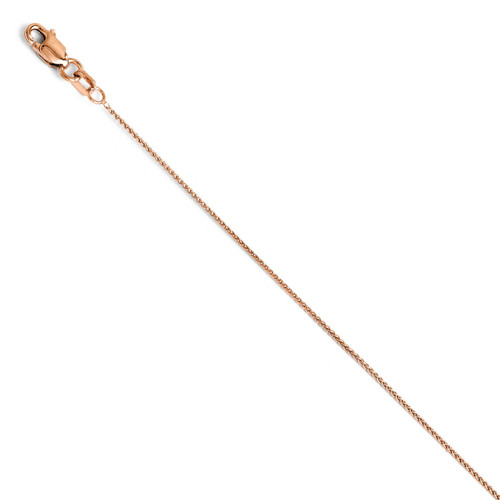 .8mm Baby Wheat Chain 20 Inch - 14k Rose Gold 1203-20