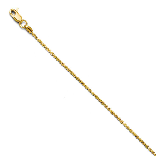 1.0mm Solid Rope Chain 18 Inch - 14k Gold 929-18