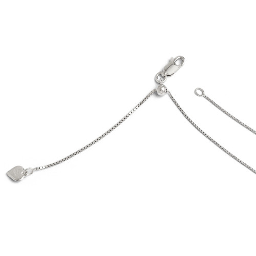 Adjustable Box Chain 30 Inch - Sterling Silver FC29-30