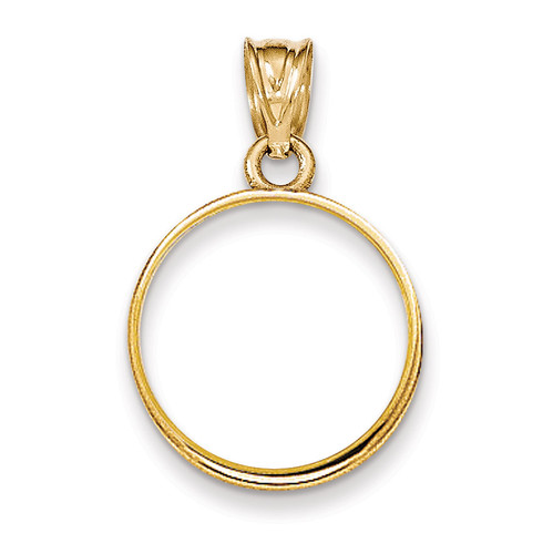 Prong 1/10AE Coin Bezel 14k Gold Polished BA50/10AE