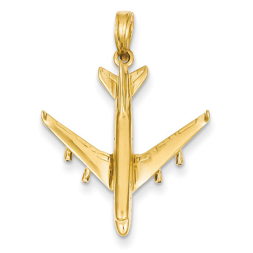 3-D Jet Pendant 14k Gold D1222