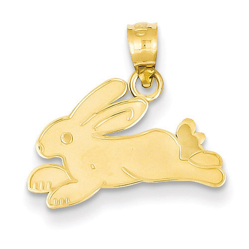 Rabbit Charm 14k Gold D3325
