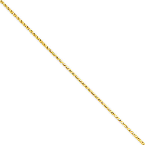 1.75mm Round Parisian Wheat Chain 20 Inch 14k Gold PEN56-20