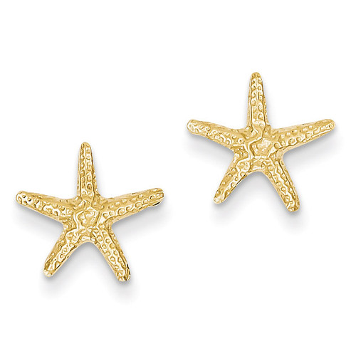 Starfish Post Earrings 14k Gold TM766