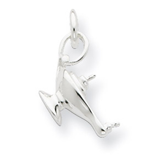 Aladdin's Lamp Charm Sterling Silver QC6826