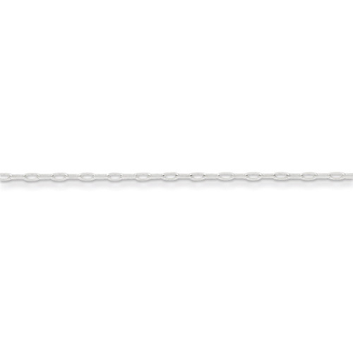 18 Inch 1.75mm Elongated Open Link Chain Sterling Silver QFC155-18