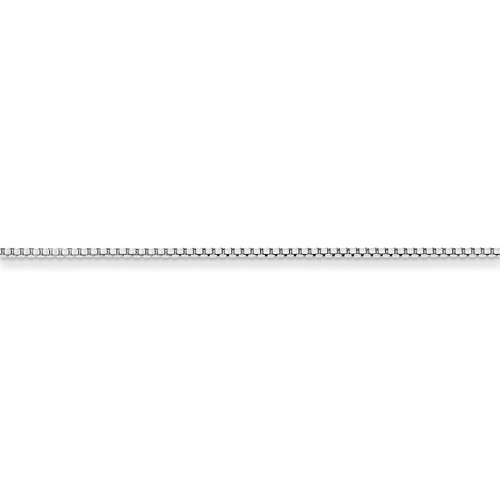 20 Inch 1.25mm Round Box Chain Sterling Silver QHX024-20