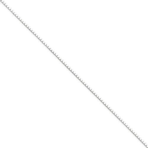 24 Inch 1mm Mirror Box Chain Sterling Silver QPE23-24