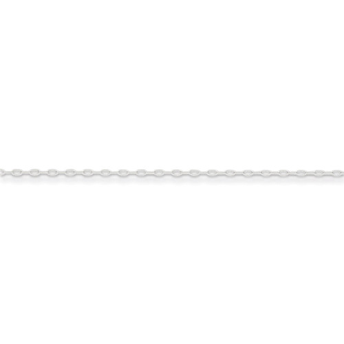 16 Inch 1mm Cable Chain Sterling Silver QPE68-16