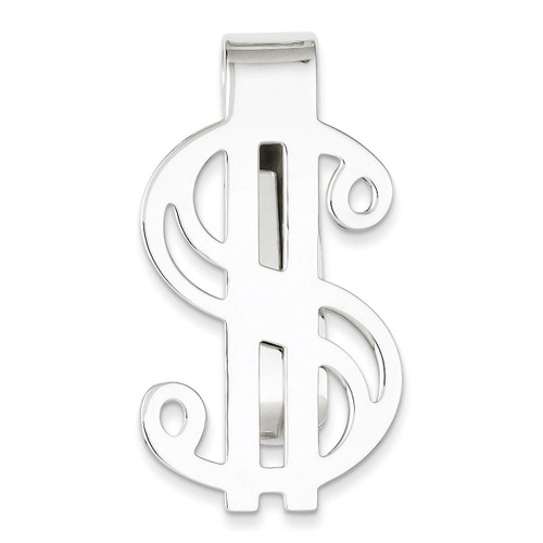 Dollar Sign Money Clip Sterling Silver QQ273
