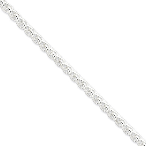 30 Inch 6mm Round Spiga Chain Sterling Silver QSP250-30