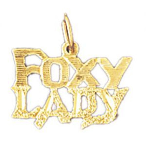 Foxy Lady Pendant Necklace Charm Bracelet in Gold or Silver 10124