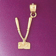 ... Pendant Necklace or Charm Bracelet in Yellow, White or Rose Gold 6397