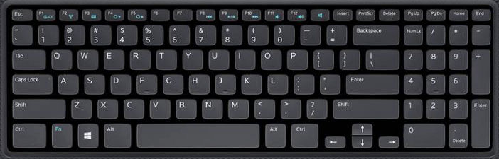 Dell Computer Keyboard Layout