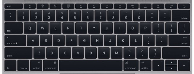 Apple A1534 12" MacBook Replacement Keyboard Keys (Early 2015)
