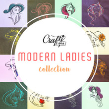 All 6 Modern Ladies TwinPacks! - Modern Ladies Full Collection Machine Embroidery Designs