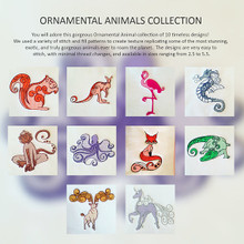 Ornamental Animals Collection Vol. 1, 10 Machine Embroidery Designs