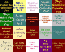 BX Fonts - 20 Embrilliance fonts