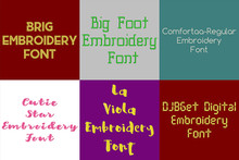 BX Fonts - 20 Embrilliance fonts 1
