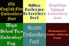 BX Fonts - 20 Embrilliance fonts 2