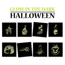 Glow in the Dark Halloween Collection of 8 Machine Embroidery Designs