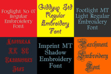 20 BX Fonts - Font Bundle 4 - 20 Embrilliance Machine Embroidery Fonts
