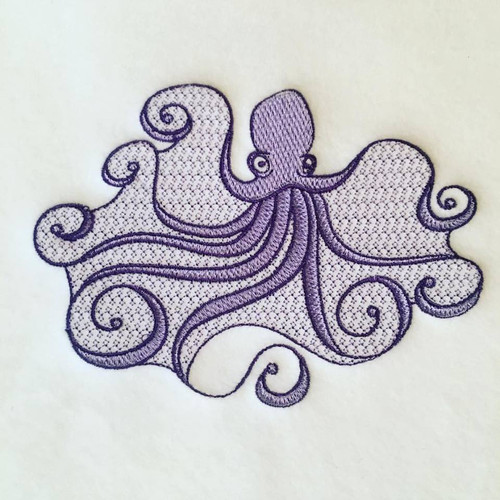 Octopus Machine Embroidery Design Stitch