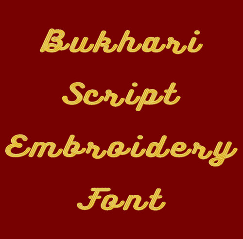 Bukhari Script Machine Embroidery Font Product Pic