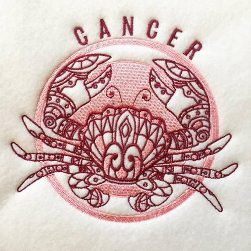 Cancer - Zodiac Collection #03 Machine Embroidery Design