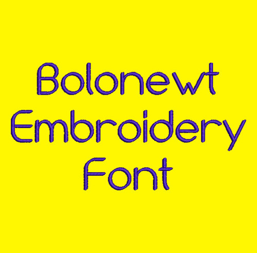 Clean and Crisp - Bolonewt Machine Embroidery Font Now Includes BX Format!