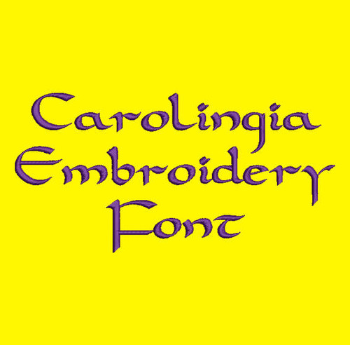 Celtic Style - Carolingia Machine Embroidery Font Now Includes BX Format!