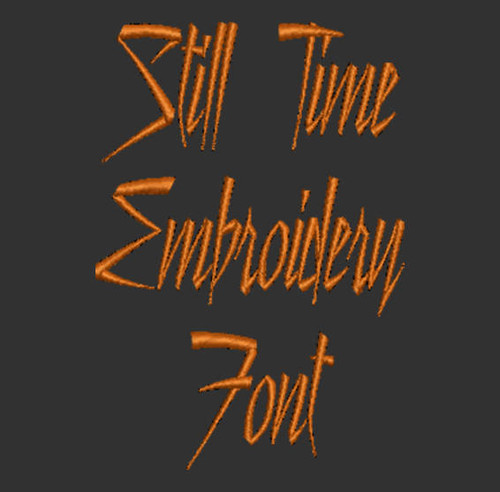 1980's Disco Font - Still Time Machine Embroidery Font Now Includes BX Format!