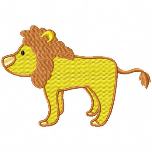 Lion - Safari Animals #07 Machine Embroidery Design