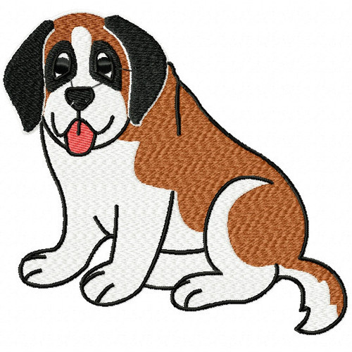 St. Bernard Collection #03 Machine Embroidery Design