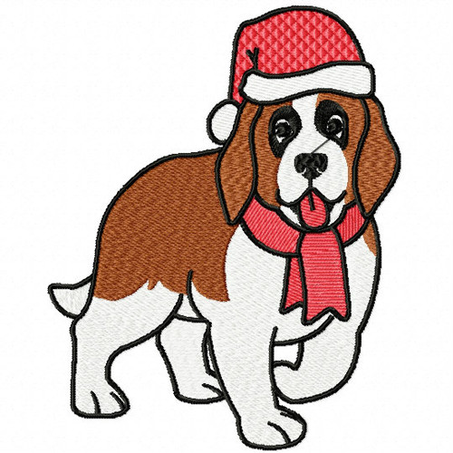 St. Bernard Collection #04 Machine Embroidery Design