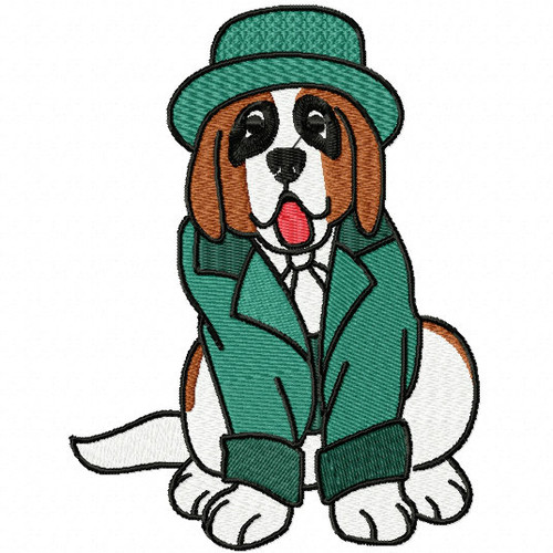 St. Bernard Collection #05 Machine Embroidery Design