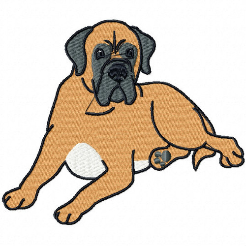 Bullmastiff Collection #03 Machine Embroidery Design