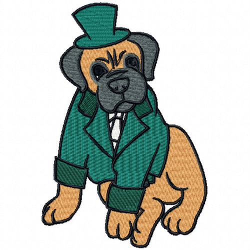 Bullmastiff Collection #06 Machine Embroidery Design