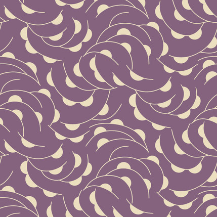 Ric Rack Abstract Fabric Design (Grape colorway)